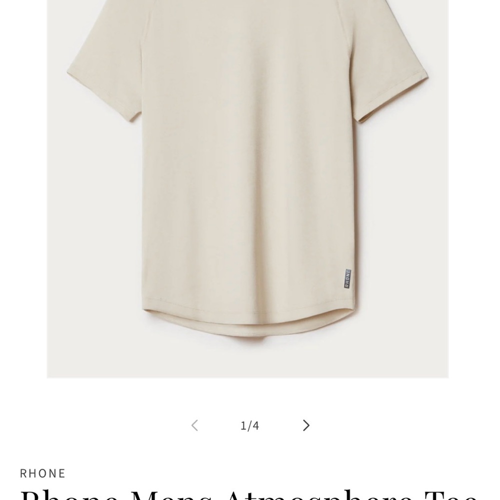 Rhone Men's Atmosphere Tee - sandstone